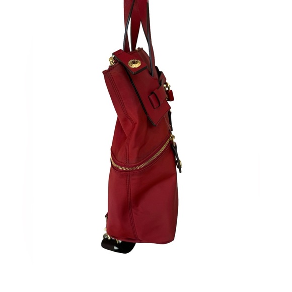 Henri Bendel Jet Setter Convertible Backpack in Red - Picture 2 of 13